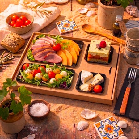 Plateau-repas Magret de canard et melon - Nouveauté Jetsaveurs.com