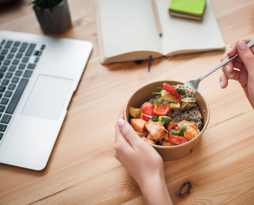 repas équilibré au bureau