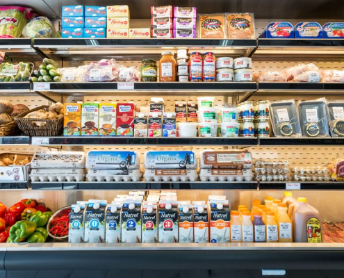 vitrine réfrigérée sans porte